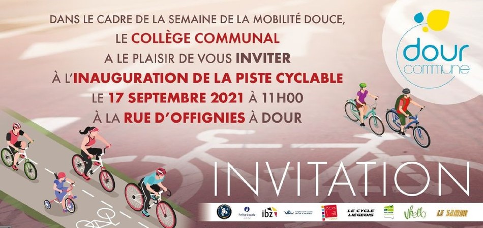 Inauguration piste cyclable